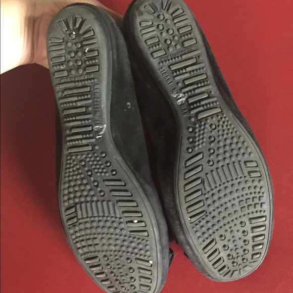 Suede  Black Stuart Weitzman Flats - Picture 3 of 4